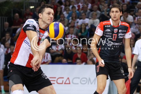  16.11.2013 RZESZOW <br />SIATKOWKA PLUS LIGA 2013/2014 MEN VOLLEYBALL POLAND POLISH PLUSLIGA LEAGUE SEASON 2013/2014 <br />MECZ ASSECO RESOVIA RZESZOW - AZS POLITECHNIKA WARSZAWSKA <br />N/Z OLIEG ACHREM ALEH AKHREM NIKOLAY PENCZEV PENCHEV <br /> 