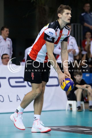  16.11.2013 RZESZOW <br />SIATKOWKA PLUS LIGA 2013/2014 MEN VOLLEYBALL POLAND POLISH PLUSLIGA LEAGUE SEASON 2013/2014 <br />MECZ ASSECO RESOVIA RZESZOW - AZS POLITECHNIKA WARSZAWSKA <br />N/Z PIOTR NOWAKOWSKI SYLWETKA<br /> 