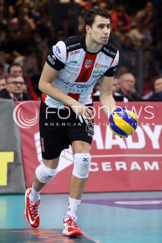  16.11.2013 RZESZOW <br />SIATKOWKA PLUS LIGA 2013/2014 MEN VOLLEYBALL POLAND POLISH PLUSLIGA LEAGUE SEASON 2013/2014 <br />MECZ ASSECO RESOVIA RZESZOW - AZS POLITECHNIKA WARSZAWSKA <br />N/Z FABIAN DRZYZGA SYLWETKA<br /> 