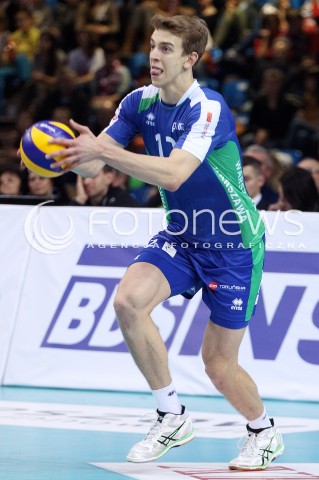  16.11.2013 RZESZOW <br />SIATKOWKA PLUS LIGA 2013/2014 MEN VOLLEYBALL POLAND POLISH PLUSLIGA LEAGUE SEASON 2013/2014 <br />MECZ ASSECO RESOVIA RZESZOW - AZS POLITECHNIKA WARSZAWSKA <br />N/Z ARTUR SZALPUK SYLWETKA<br /> 