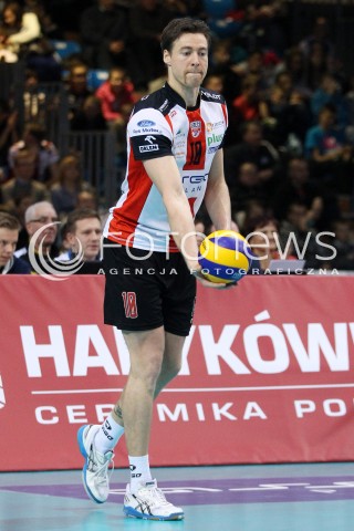  16.11.2013 RZESZOW <br />SIATKOWKA PLUS LIGA 2013/2014 MEN VOLLEYBALL POLAND POLISH PLUSLIGA LEAGUE SEASON 2013/2014 <br />MECZ ASSECO RESOVIA RZESZOW - AZS POLITECHNIKA WARSZAWSKA <br />N/Z JOCHEN SCHOPS SYLWETKA<br /> 