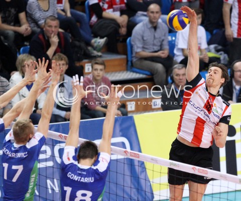  16.11.2013 RZESZOW <br />SIATKOWKA PLUS LIGA 2013/2014 MEN VOLLEYBALL POLAND POLISH PLUSLIGA LEAGUE SEASON 2013/2014 <br />MECZ ASSECO RESOVIA RZESZOW - AZS POLITECHNIKA WARSZAWSKA <br />N/Z JOCHEN SCHOPS MATEUSZ SACHAREWICZ ADRIAN GONTARIU <br /> 