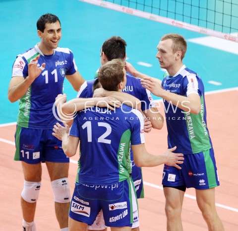  16.11.2013 RZESZOW <br />SIATKOWKA PLUS LIGA 2013/2014 MEN VOLLEYBALL POLAND POLISH PLUSLIGA LEAGUE SEASON 2013/2014 <br />MECZ ASSECO RESOVIA RZESZOW - AZS POLITECHNIKA WARSZAWSKA <br />N/Z IVAN KOLEV ARTUR SZALPUK RADOSC EMOCJE <br /> 