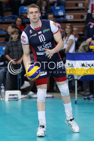  27.11.2013 RZESZOW <br />SIATKOWKA PLUS LIGA 2013/2014 MEN VOLLEYBALL POLAND POLISH PLUSLIGA LEAGUE SEASON 2013/2014 <br />MECZ ASSECO RESOVIA RZESZOW - ZAKSA KEDZIERZYN KOZLE <br />N/Z WOJCIECH FERENS SYLWETKA<br /> 
