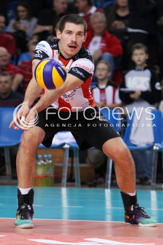  27.11.2013 RZESZOW <br />SIATKOWKA PLUS LIGA 2013/2014 MEN VOLLEYBALL POLAND POLISH PLUSLIGA LEAGUE SEASON 2013/2014 <br />MECZ ASSECO RESOVIA RZESZOW - ZAKSA KEDZIERZYN KOZLE <br />N/Z DAWID KONARSKI SYLWETKA<br /> 