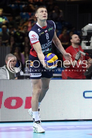  27.11.2013 RZESZOW <br />SIATKOWKA PLUS LIGA 2013/2014 MEN VOLLEYBALL POLAND POLISH PLUSLIGA LEAGUE SEASON 2013/2014 <br />MECZ ASSECO RESOVIA RZESZOW - ZAKSA KEDZIERZYN KOZLE <br />N/Z JURIJ GLADYR SYLWETKA<br /> 