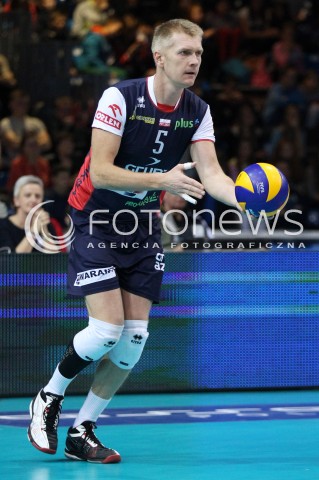  27.11.2013 RZESZOW <br />SIATKOWKA PLUS LIGA 2013/2014 MEN VOLLEYBALL POLAND POLISH PLUSLIGA LEAGUE SEASON 2013/2014 <br />MECZ ASSECO RESOVIA RZESZOW - ZAKSA KEDZIERZYN KOZLE <br />N/Z PAWEL ZAGUMNY SYLWETKA<br /> 