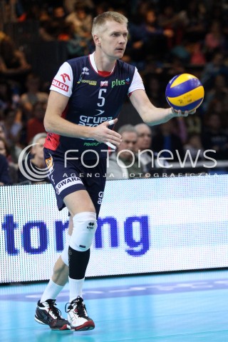  27.11.2013 RZESZOW <br />SIATKOWKA PLUS LIGA 2013/2014 MEN VOLLEYBALL POLAND POLISH PLUSLIGA LEAGUE SEASON 2013/2014 <br />MECZ ASSECO RESOVIA RZESZOW - ZAKSA KEDZIERZYN KOZLE <br />N/Z PAWEL ZAGUMNY SYLWETKA<br /> 