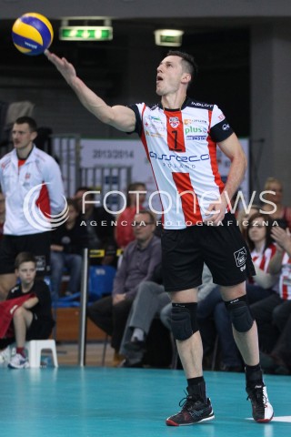  27.11.2013 RZESZOW <br />SIATKOWKA PLUS LIGA 2013/2014 MEN VOLLEYBALL POLAND POLISH PLUSLIGA LEAGUE SEASON 2013/2014 <br />MECZ ASSECO RESOVIA RZESZOW - ZAKSA KEDZIERZYN KOZLE <br />N/Z OLIEG ACHREM ALEH AKHREM SYLWETKA<br /> 