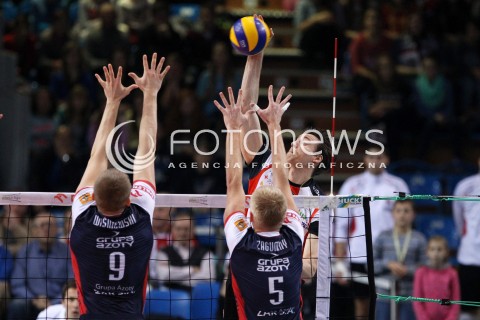  27.11.2013 RZESZOW <br />SIATKOWKA PLUS LIGA 2013/2014 MEN VOLLEYBALL POLAND POLISH PLUSLIGA LEAGUE SEASON 2013/2014 <br />MECZ ASSECO RESOVIA RZESZOW - ZAKSA KEDZIERZYN KOZLE <br />N/Z JOCHEN SCHOPS LUKASZ WISNIEWSKI PAWEL ZAGUMNY <br /> 