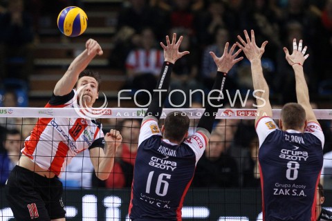  27.11.2013 RZESZOW <br />SIATKOWKA PLUS LIGA 2013/2014 MEN VOLLEYBALL POLAND POLISH PLUSLIGA LEAGUE SEASON 2013/2014 <br />MECZ ASSECO RESOVIA RZESZOW - ZAKSA KEDZIERZYN KOZLE <br />N/Z JOCHEN SCHOPS MICHAL RUCIAK JURIJ GLADYR <br /> 