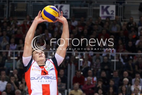  27.11.2013 RZESZOW <br />SIATKOWKA PLUS LIGA 2013/2014 MEN VOLLEYBALL POLAND POLISH PLUSLIGA LEAGUE SEASON 2013/2014 <br />MECZ ASSECO RESOVIA RZESZOW - ZAKSA KEDZIERZYN KOZLE <br />N/Z LUKAS TICHACEK SYLWETKA<br /> 