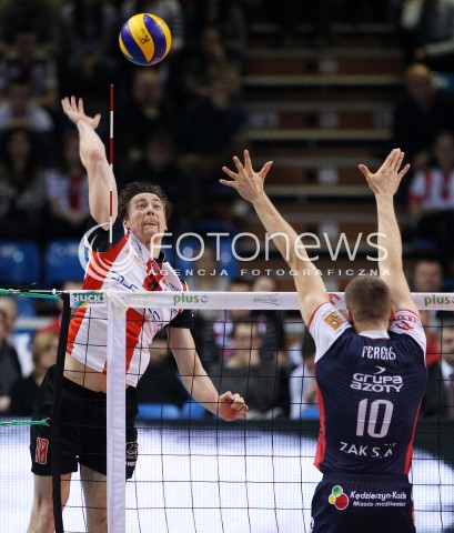  27.11.2013 RZESZOW <br />SIATKOWKA PLUS LIGA 2013/2014 MEN VOLLEYBALL POLAND POLISH PLUSLIGA LEAGUE SEASON 2013/2014 <br />MECZ ASSECO RESOVIA RZESZOW - ZAKSA KEDZIERZYN KOZLE <br />N/Z JOCHEN SCHOPS WOJCIECH FERENS <br /> 