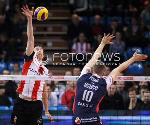  27.11.2013 RZESZOW <br />SIATKOWKA PLUS LIGA 2013/2014 MEN VOLLEYBALL POLAND POLISH PLUSLIGA LEAGUE SEASON 2013/2014 <br />MECZ ASSECO RESOVIA RZESZOW - ZAKSA KEDZIERZYN KOZLE <br />N/Z JOCHEN SCHOPS WOJCIECH FERENS <br /> 