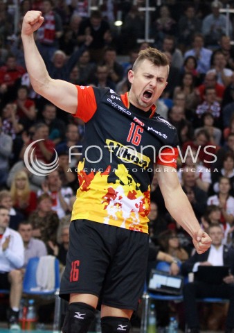  27.11.2013 RZESZOW <br />SIATKOWKA PLUS LIGA 2013/2014 MEN VOLLEYBALL POLAND POLISH PLUSLIGA LEAGUE SEASON 2013/2014 <br />MECZ ASSECO RESOVIA RZESZOW - ZAKSA KEDZIERZYN KOZLE <br />N/Z KRZYSZTOF IGNACZAK RADOSC EMOCJE SYLWETKA<br /> 