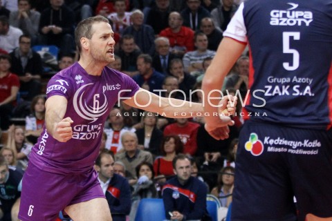  27.11.2013 RZESZOW <br />SIATKOWKA PLUS LIGA 2013/2014 MEN VOLLEYBALL POLAND POLISH PLUSLIGA LEAGUE SEASON 2013/2014 <br />MECZ ASSECO RESOVIA RZESZOW - ZAKSA KEDZIERZYN KOZLE <br />N/Z DAN LEWIS RADOSC EMOCJE <br /> 