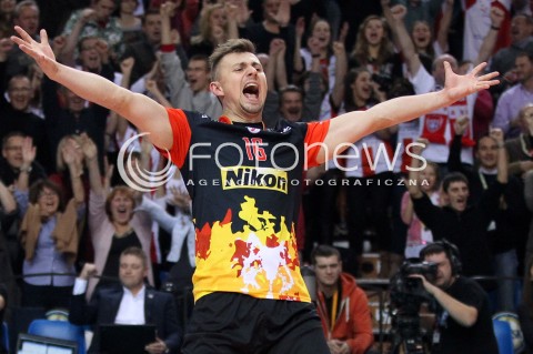  27.11.2013 RZESZOW <br />SIATKOWKA PLUS LIGA 2013/2014 MEN VOLLEYBALL POLAND POLISH PLUSLIGA LEAGUE SEASON 2013/2014 <br />MECZ ASSECO RESOVIA RZESZOW - ZAKSA KEDZIERZYN KOZLE <br />N/Z KRZYSZTOF IGNACZAK RADOSC EMOCJE SYLWETKA<br /> 