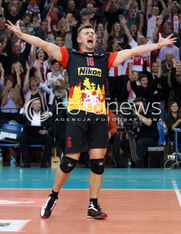  27.11.2013 RZESZOW <br />SIATKOWKA PLUS LIGA 2013/2014 MEN VOLLEYBALL POLAND POLISH PLUSLIGA LEAGUE SEASON 2013/2014 <br />MECZ ASSECO RESOVIA RZESZOW - ZAKSA KEDZIERZYN KOZLE <br />N/Z KRZYSZTOF IGNACZAK RADOSC EMOCJE SYLWETKA<br /> 