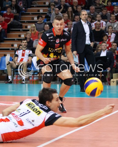  30.11.2013 RZESZOW <br />SIATKOWKA PLUS LIGA 2013/2014 MEN VOLLEYBALL POLAND POLISH PLUSLIGA LEAGUE SEASON 2013/2014 <br />MECZ ASSECO RESOVIA RZESZOW - LOTOS TREFL GDANSK<br />N/Z KRZYSZTOF IGNACZAK FABIAN DRZYZGA <br /> 