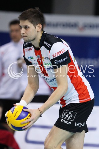  30.11.2013 RZESZOW <br />SIATKOWKA PLUS LIGA 2013/2014 MEN VOLLEYBALL POLAND POLISH PLUSLIGA LEAGUE SEASON 2013/2014 <br />MECZ ASSECO RESOVIA RZESZOW - LOTOS TREFL GDANSK<br />N/Z NIKOLAY PENCZEV PENCHEV SYLWETKA<br /> 