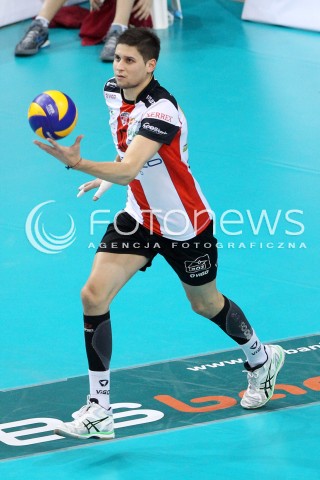  30.11.2013 RZESZOW <br />SIATKOWKA PLUS LIGA 2013/2014 MEN VOLLEYBALL POLAND POLISH PLUSLIGA LEAGUE SEASON 2013/2014 <br />MECZ ASSECO RESOVIA RZESZOW - LOTOS TREFL GDANSK<br />N/Z NIKOLAY PENCZEV PENCHEV SYLWETKA<br /> 
