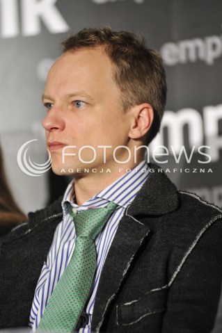  03.12.2013 WARSZAWA EMPIK<br />PROMOCJA KSIAZKI WOLANIE KUKULKI  W WARSZAWIE<br />N/Z MACIEJ STUHR <br /> 