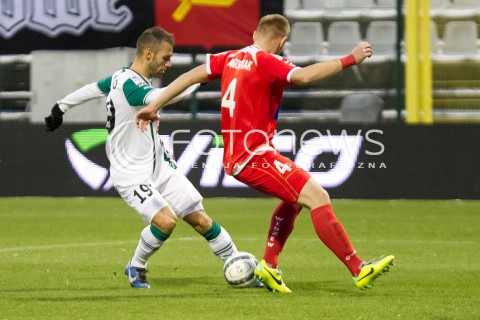  07.12.2013 LODZ PILKA NOZNA T-MOBILE EKSTRAKLASA SEZON 2012/2013 FOOTBALL POLISH EKSTRAKLASA SEASON WIDZEW LODZ - SLASK WROCLAW N/Z RAFAL AUGUSTYNIAK PAIXAO MARCO LOPES  