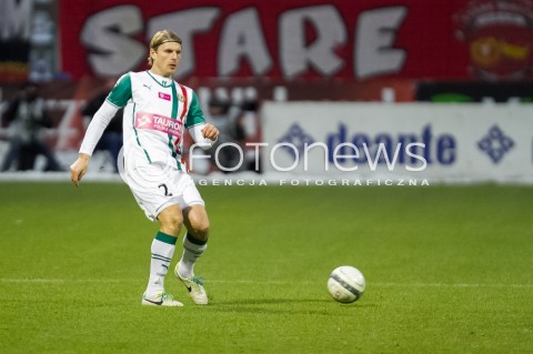  07.12.2013 LODZ PILKA NOZNA T-MOBILE EKSTRAKLASA SEZON 2012/2013 FOOTBALL POLISH EKSTRAKLASA SEASON WIDZEW LODZ - SLASK WROCLAW N/Z KRZYSZTOF OSTROWSKI SYLWETKA  