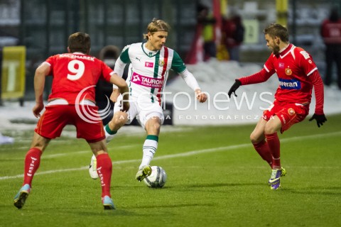  07.12.2013 LODZ PILKA NOZNA T-MOBILE EKSTRAKLASA SEZON 2012/2013 FOOTBALL POLISH EKSTRAKLASA SEASON WIDZEW LODZ - SLASK WROCLAW N/Z KRZYSZTOF OSTROWSKI  