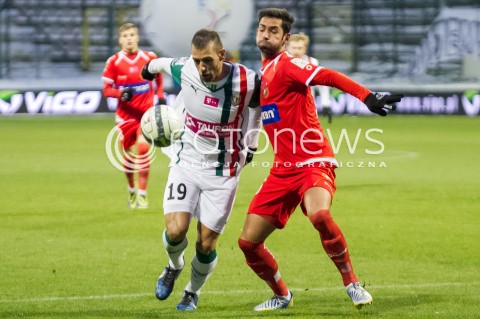  07.12.2013 LODZ PILKA NOZNA T-MOBILE EKSTRAKLASA SEZON 2012/2013 FOOTBALL POLISH EKSTRAKLASA SEASON WIDZEW LODZ - SLASK WROCLAW N/Z PAIXAO MARCO LOPES JONATHAN DE AMO PEREZ   