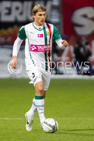  07.12.2013 LODZ PILKA NOZNA T-MOBILE EKSTRAKLASA SEZON 2012/2013 FOOTBALL POLISH EKSTRAKLASA SEASON WIDZEW LODZ - SLASK WROCLAW N/Z KRZYSZTOF OSTROWSKI SYLWETKA   