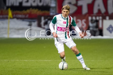  07.12.2013 LODZ PILKA NOZNA T-MOBILE EKSTRAKLASA SEZON 2012/2013 FOOTBALL POLISH EKSTRAKLASA SEASON WIDZEW LODZ - SLASK WROCLAW N/Z KRZYSZTOF OSTROWSKI SYLWETKA   