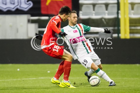  07.12.2013 LODZ PILKA NOZNA T-MOBILE EKSTRAKLASA SEZON 2012/2013 FOOTBALL POLISH EKSTRAKLASA SEASON WIDZEW LODZ - SLASK WROCLAW N/Z PAIXAO MARCO LOPES KRYSTIAN NOWAK  