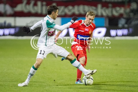  07.12.2013 LODZ PILKA NOZNA T-MOBILE EKSTRAKLASA SEZON 2012/2013 FOOTBALL POLISH EKSTRAKLASA SEASON WIDZEW LODZ - SLASK WROCLAW N/Z ALEKSEJS VISNAKOVS DE SOUZA TOME CARLOS   