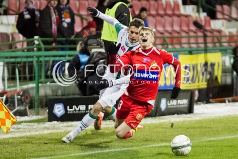  07.12.2013 LODZ PILKA NOZNA T-MOBILE EKSTRAKLASA SEZON 2012/2013 FOOTBALL POLISH EKSTRAKLASA SEASON WIDZEW LODZ - SLASK WROCLAW N/Z BARTLOMIEJ KASPRZAK  