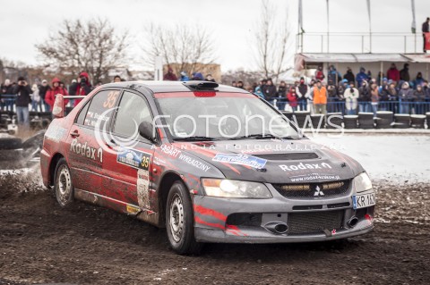  07.11.2013 WARSZAWA 51 RAJD BARBORKI WARSZAWSKIEJ N/Z MARCIN SLOBODZIAN LUKASZ WITEK W MITSUBISHI LANCER EVO IX NA OS BEMOWO   