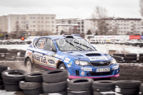  07.11.2013 WARSZAWA 51 RAJD BARBORKI WARSZAWSKIEJ N/Z STEFAN KARNABAL IRENEUSZ PLESKOT W SUBARU IMPREZA NA OS BEMOWO  