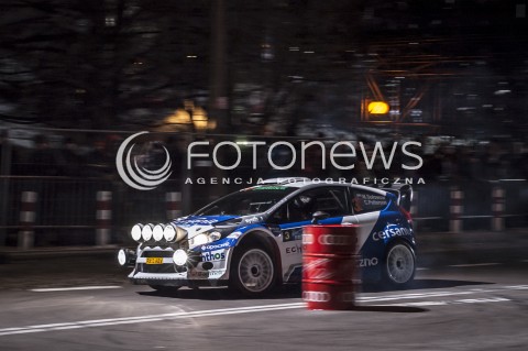  07.11.2013 WARSZAWA 51 RAJD BARBORKI WARSZAWSKIEJ N/Z MICHAL SOLOWOW CHRIS PATTERSON W FORD FIESTA WRC NA OS KAROWA BECZKA  