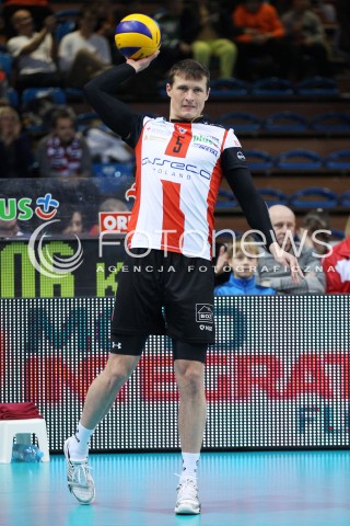  15.12.2013 RZESZOW <br />SIATKOWKA PLUS LIGA 2013/2014 MEN VOLLEYBALL POLAND POLISH PLUSLIGA LEAGUE SEASON 2013/2014 <br />MECZ ASSECO RESOVIA RZESZOW - INDYKPOL AZS OLSZTYN<br />N/Z LUKAS TICHACEK SYLWETKA <br /> 