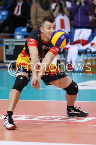  15.12.2013 RZESZOW <br />SIATKOWKA PLUS LIGA 2013/2014 MEN VOLLEYBALL POLAND POLISH PLUSLIGA LEAGUE SEASON 2013/2014 <br />MECZ ASSECO RESOVIA RZESZOW - INDYKPOL AZS OLSZTYN<br />N/Z KRZYSZTOF IGNACZAK SYLWETKA <br /> 