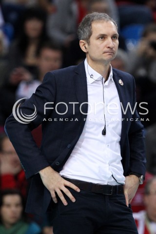  15.12.2013 RZESZOW <br />SIATKOWKA PLUS LIGA 2013/2014 MEN VOLLEYBALL POLAND POLISH PLUSLIGA LEAGUE SEASON 2013/2014 <br />MECZ ASSECO RESOVIA RZESZOW - INDYKPOL AZS OLSZTYN<br />N/Z ANDRZEJ KOWAL TRENER ( HEAD COACH ) SYLWETKA <br /> 