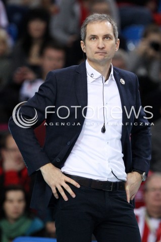  15.12.2013 RZESZOW <br />SIATKOWKA PLUS LIGA 2013/2014 MEN VOLLEYBALL POLAND POLISH PLUSLIGA LEAGUE SEASON 2013/2014 <br />MECZ ASSECO RESOVIA RZESZOW - INDYKPOL AZS OLSZTYN<br />N/Z ANDRZEJ KOWAL TRENER ( HEAD COACH ) SYLWETKA <br /> 