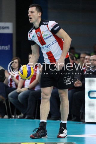  15.12.2013 RZESZOW <br />SIATKOWKA PLUS LIGA 2013/2014 MEN VOLLEYBALL POLAND POLISH PLUSLIGA LEAGUE SEASON 2013/2014 <br />MECZ ASSECO RESOVIA RZESZOW - INDYKPOL AZS OLSZTYN<br />N/Z ALEH ACHREM OLIEG AKHREM SYLWETKA <br /> 