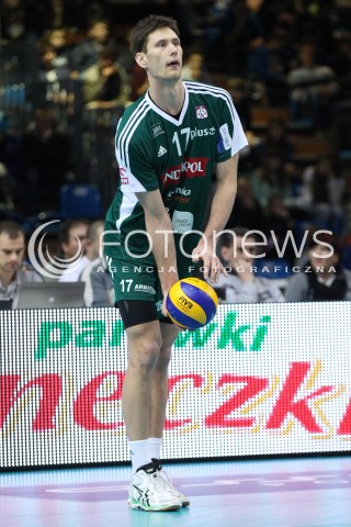  15.12.2013 RZESZOW <br />SIATKOWKA PLUS LIGA 2013/2014 MEN VOLLEYBALL POLAND POLISH PLUSLIGA LEAGUE SEASON 2013/2014 <br />MECZ ASSECO RESOVIA RZESZOW - INDYKPOL AZS OLSZTYN<br />N/Z BARTOSZ KRZYSIEK SYLWETKA <br /> 