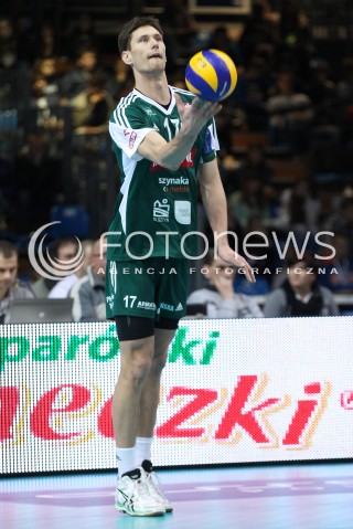  15.12.2013 RZESZOW <br />SIATKOWKA PLUS LIGA 2013/2014 MEN VOLLEYBALL POLAND POLISH PLUSLIGA LEAGUE SEASON 2013/2014 <br />MECZ ASSECO RESOVIA RZESZOW - INDYKPOL AZS OLSZTYN<br />N/Z BARTOSZ KRZYSIEK SYLWETKA <br /> 