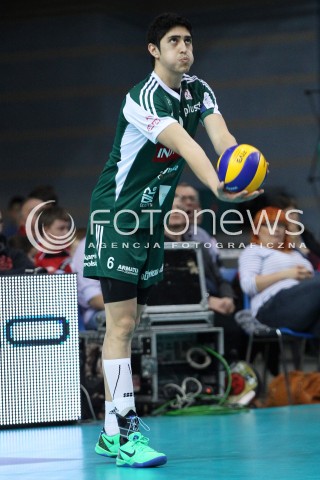  15.12.2013 RZESZOW <br />SIATKOWKA PLUS LIGA 2013/2014 MEN VOLLEYBALL POLAND POLISH PLUSLIGA LEAGUE SEASON 2013/2014 <br />MECZ ASSECO RESOVIA RZESZOW - INDYKPOL AZS OLSZTYN<br />N/Z PABLO BENGOLEA SYLWETKA <br /> 