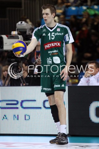  15.12.2013 RZESZOW <br />SIATKOWKA PLUS LIGA 2013/2014 MEN VOLLEYBALL POLAND POLISH PLUSLIGA LEAGUE SEASON 2013/2014 <br />MECZ ASSECO RESOVIA RZESZOW - INDYKPOL AZS OLSZTYN<br />N/Z MATTI OIVANEN SYLWETKA <br /> 