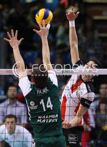  15.12.2013 RZESZOW <br />SIATKOWKA PLUS LIGA 2013/2014 MEN VOLLEYBALL POLAND POLISH PLUSLIGA LEAGUE SEASON 2013/2014 <br />MECZ ASSECO RESOVIA RZESZOW - INDYKPOL AZS OLSZTYN<br />N/Z NIKOLAY PENCZEV PENCHEV GRZEGORZ PAJAK <br /> 