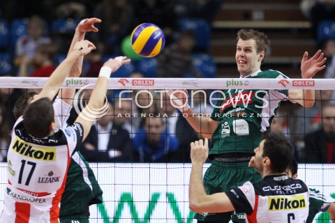  15.12.2013 RZESZOW <br />SIATKOWKA PLUS LIGA 2013/2014 MEN VOLLEYBALL POLAND POLISH PLUSLIGA LEAGUE SEASON 2013/2014 <br />MECZ ASSECO RESOVIA RZESZOW - INDYKPOL AZS OLSZTYN<br />N/Z MATTI OIVANEN NIKOLAY PENCHEV PENCZEV GRZEGORZ KOSOK <br /> 