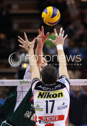  15.12.2013 RZESZOW <br />SIATKOWKA PLUS LIGA 2013/2014 MEN VOLLEYBALL POLAND POLISH PLUSLIGA LEAGUE SEASON 2013/2014 <br />MECZ ASSECO RESOVIA RZESZOW - INDYKPOL AZS OLSZTYN<br />N/Z BARTOSZ KRZYSIEK NIKOLAY PENCHEV PENCZEV <br /> 